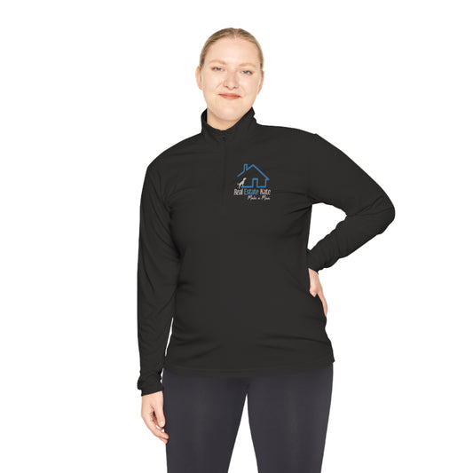Custom Order Real Estate Kate Grey Unisex Quarter-Zip Pullover