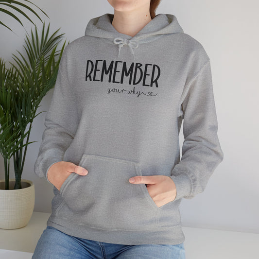 Remember your why Unisex Heavy Blend™ Hooded Sweatshirt