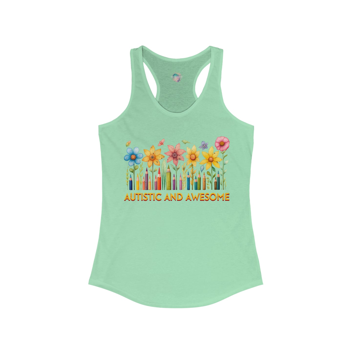 Autistic and Awesome Women's Ideal Racerback Tank