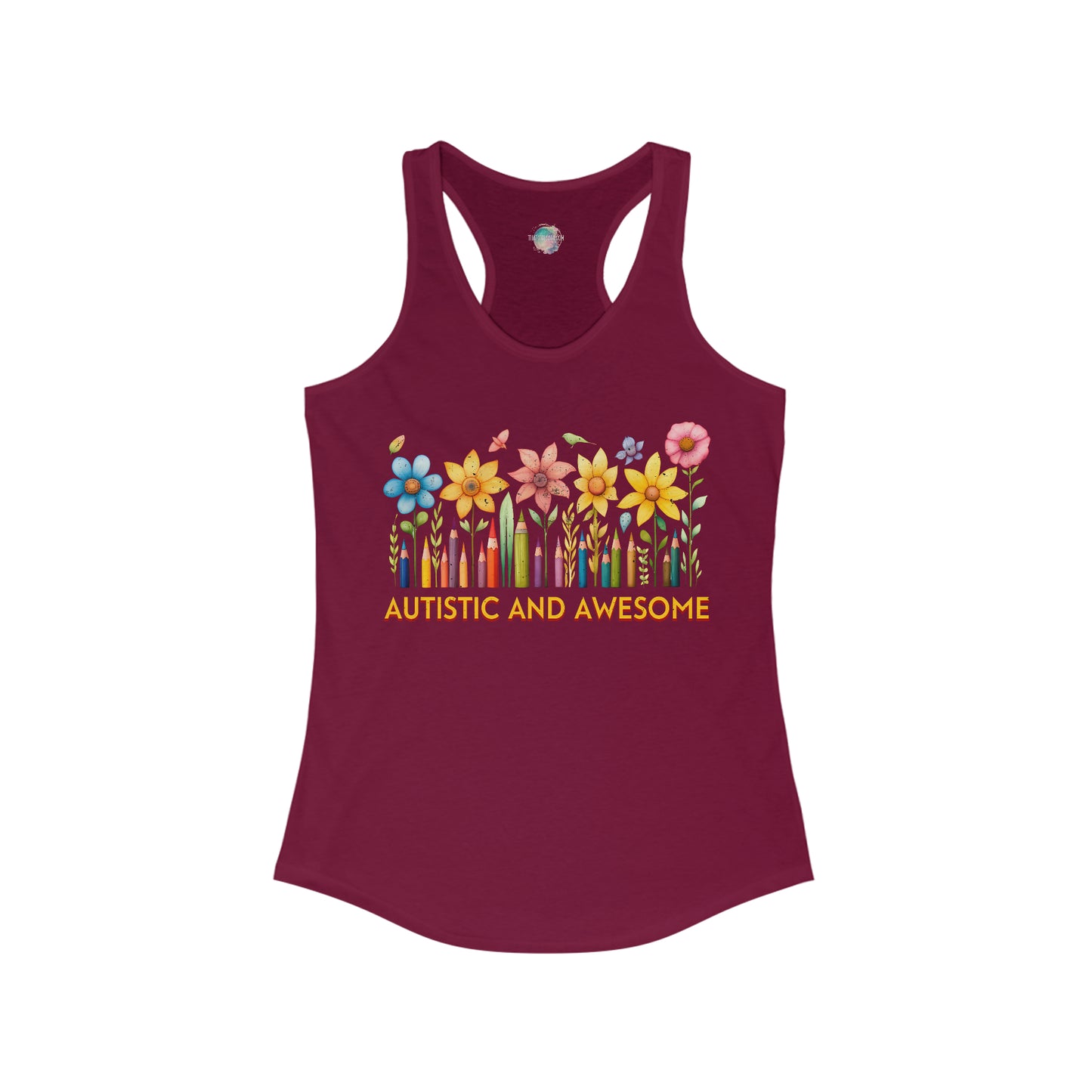 Autistic and Awesome Women's Ideal Racerback Tank