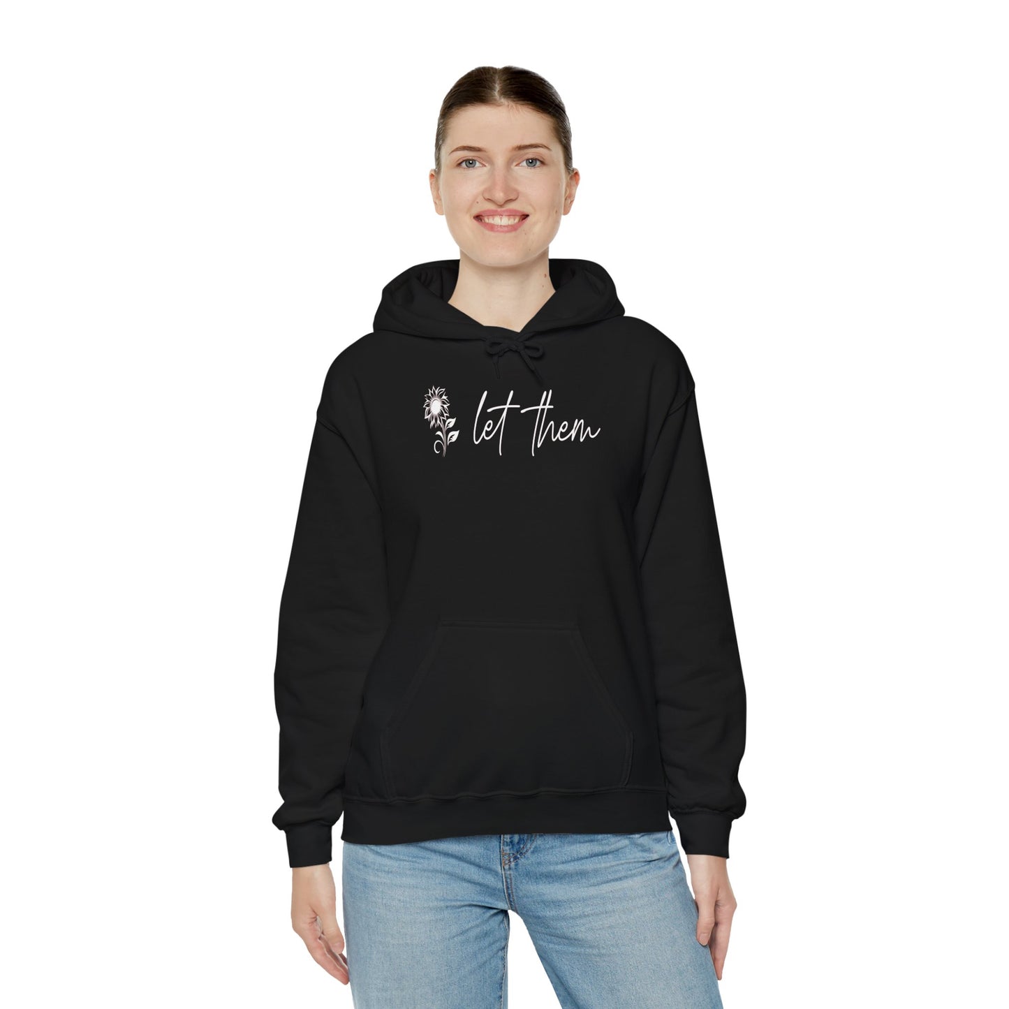 Custom Let Them (with back design) Unisex Heavy Blend™ Hooded Sweatshirt