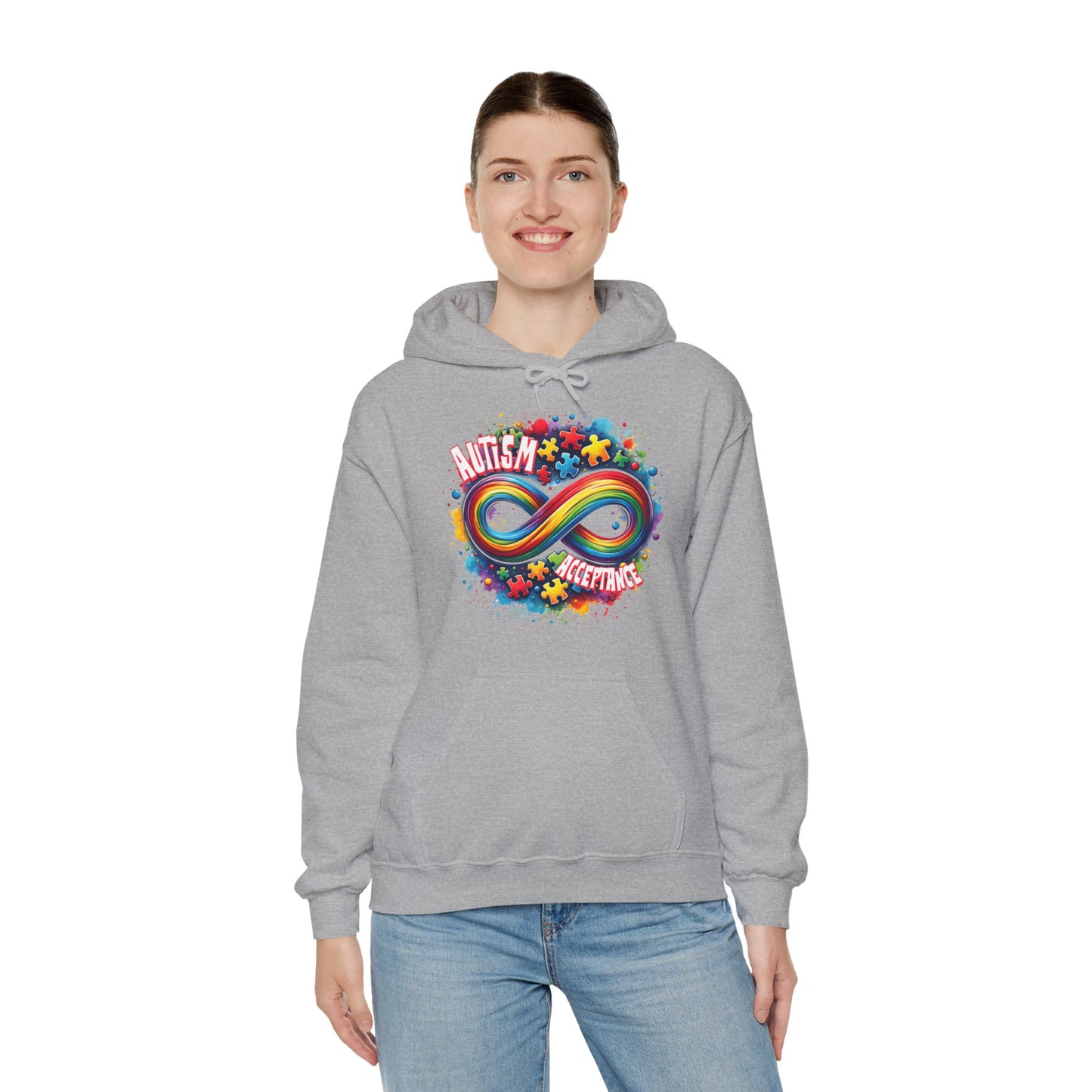 Autism Acceptance Unisex Heavy Blend™ Hooded Sweatshirt