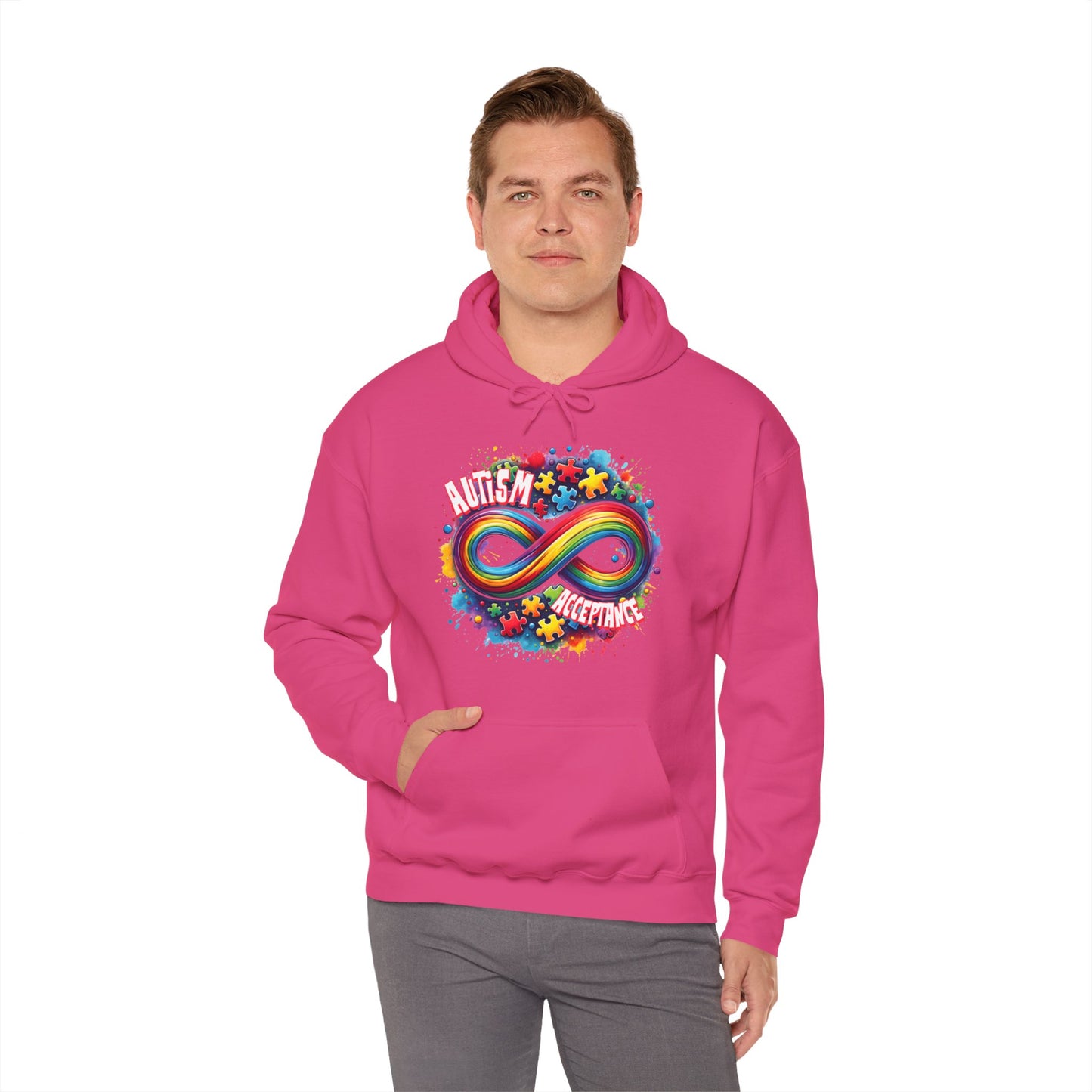 Autism Acceptance Unisex Heavy Blend™ Hooded Sweatshirt