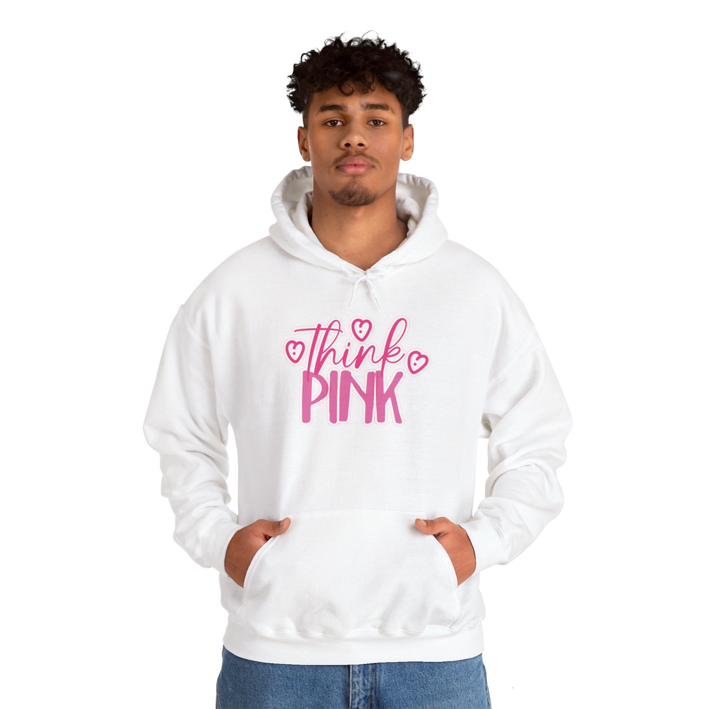 Think Pink Unisex Heavy Blend™ Hooded Sweatshirt