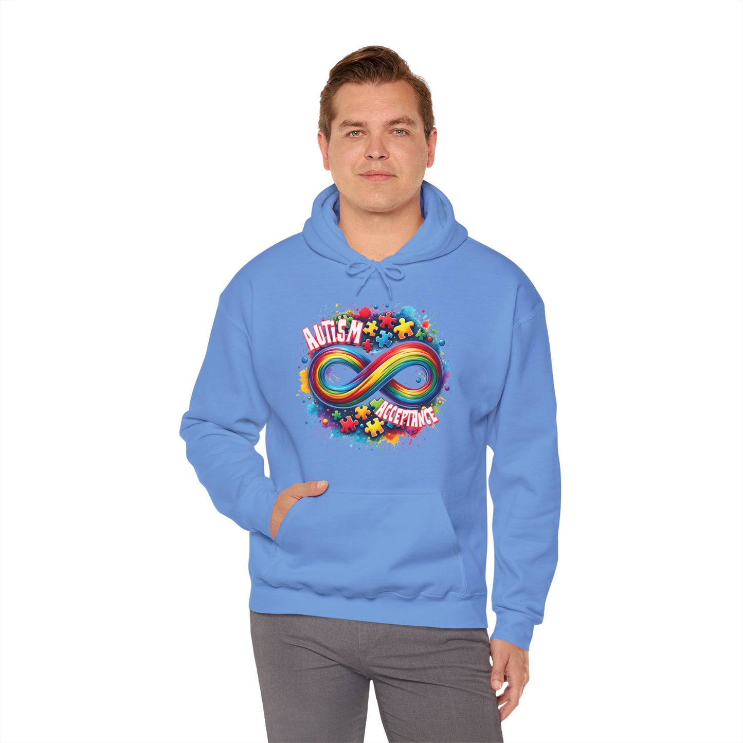 Autism Acceptance Unisex Heavy Blend™ Hooded Sweatshirt