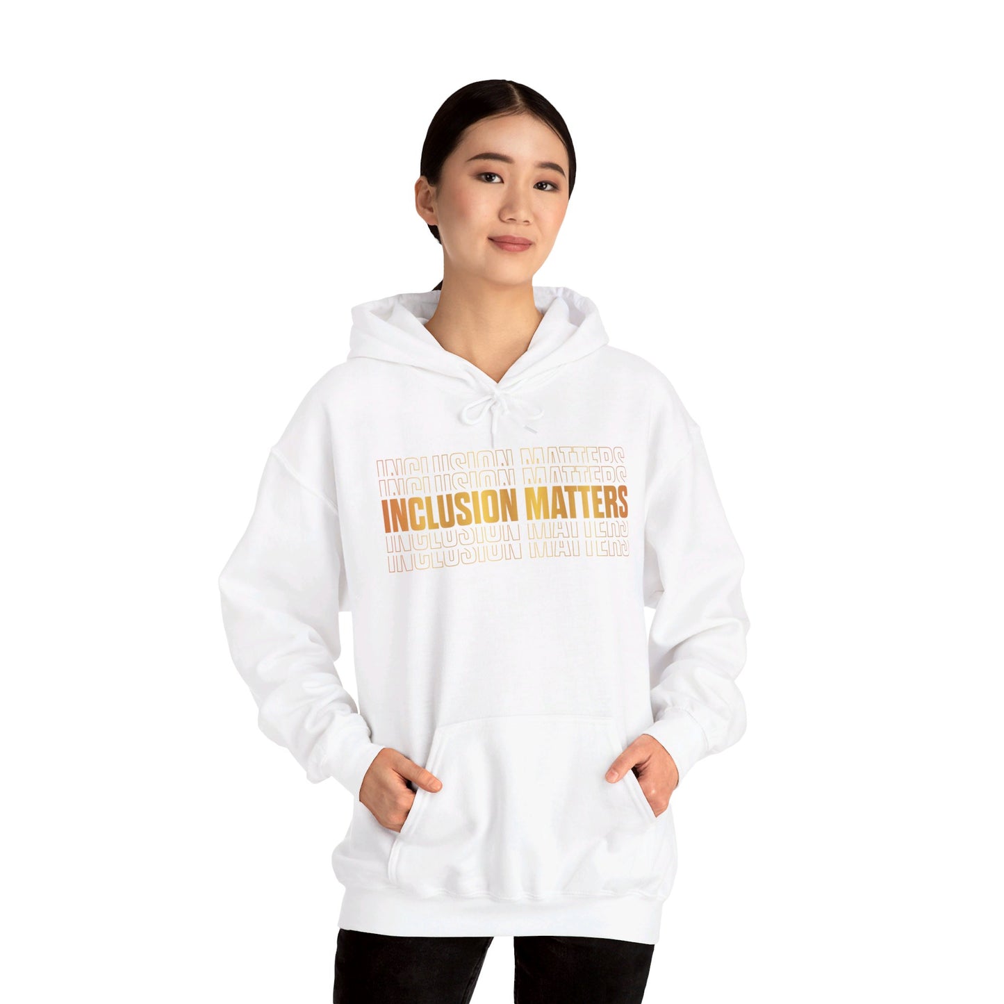 Inclusion Matters Gold Unisex Heavy Blend™ Hooded Sweatshirt