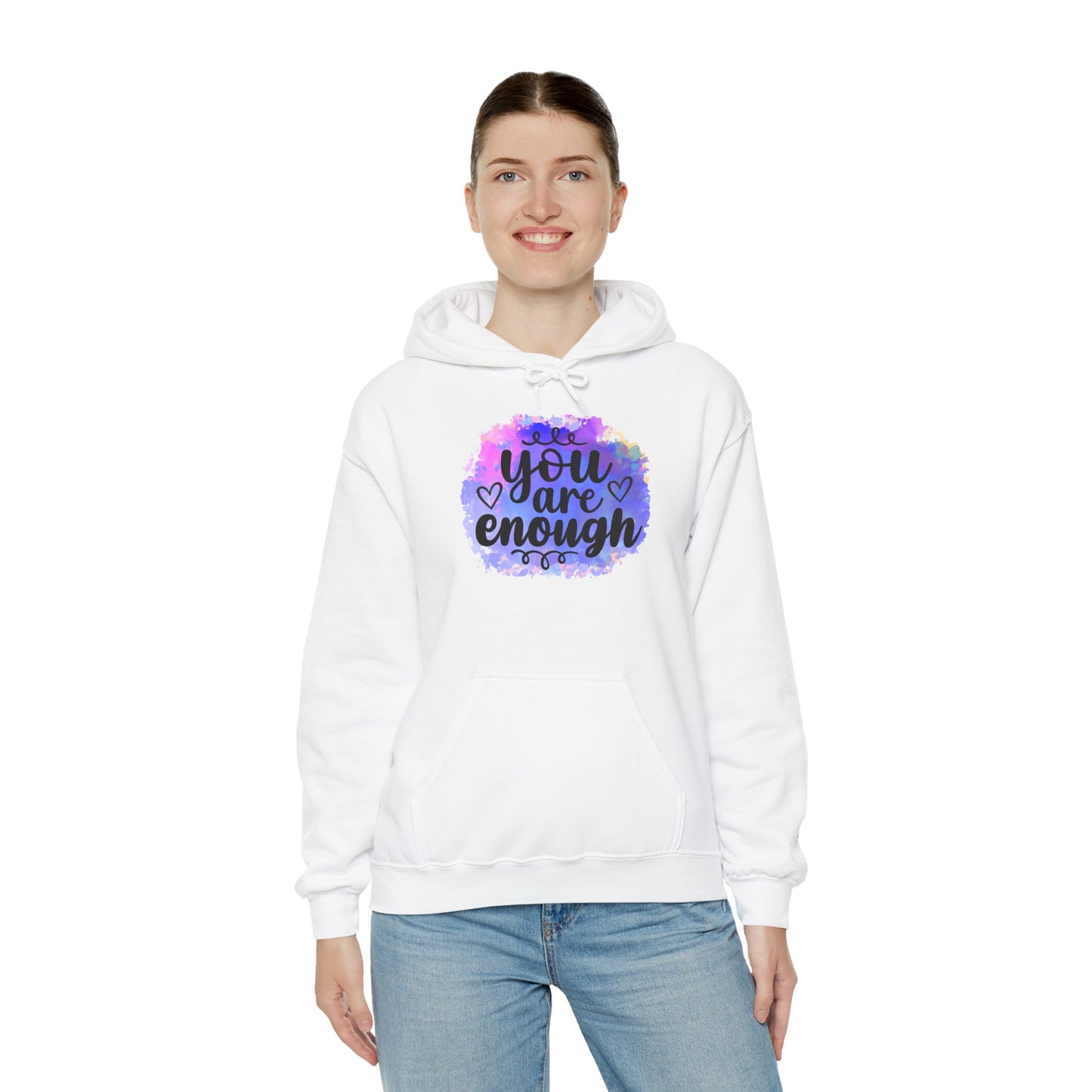 You are enough Unisex Heavy Blend™ Hooded Sweatshirt