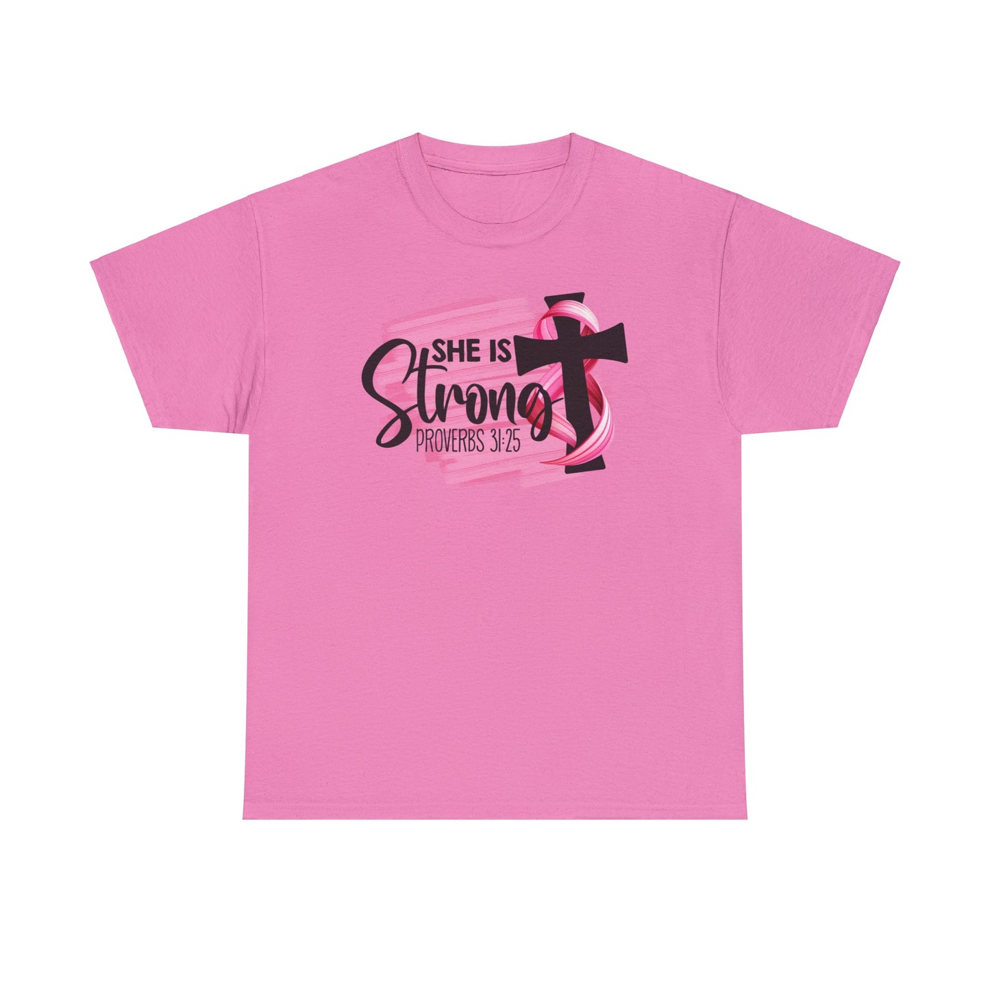 She is strong Survivor Unisex Heavy Cotton Tee