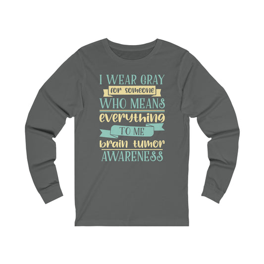 Brain Cancer 2 Unisex Jersey Long Sleeve Tee