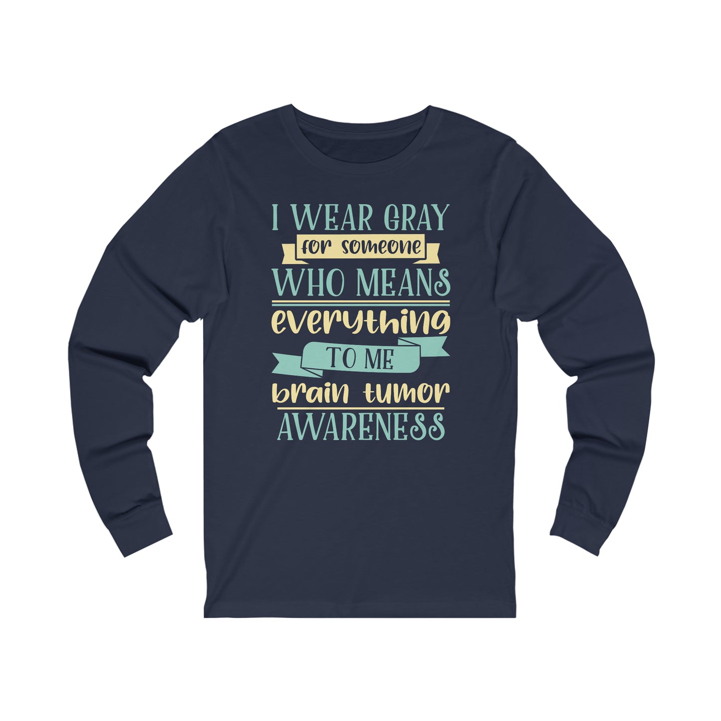 Brain Cancer 2 Unisex Jersey Long Sleeve Tee