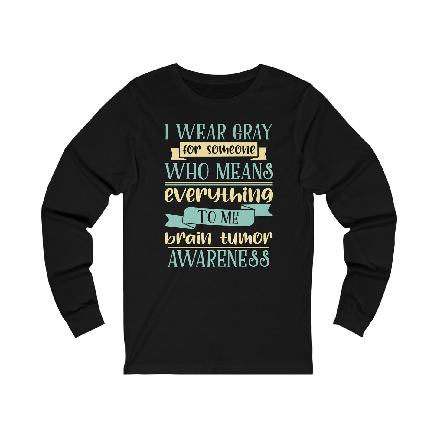 Brain Cancer 2 Unisex Jersey Long Sleeve Tee