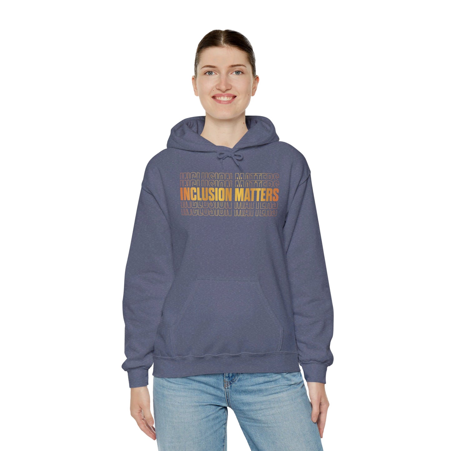 Inclusion Matters Gold Unisex Heavy Blend™ Hooded Sweatshirt