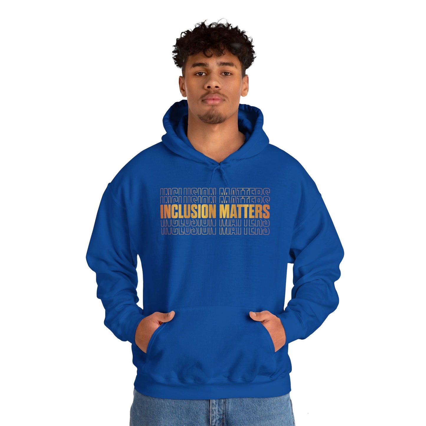 Inclusion Matters Gold Unisex Heavy Blend™ Hooded Sweatshirt