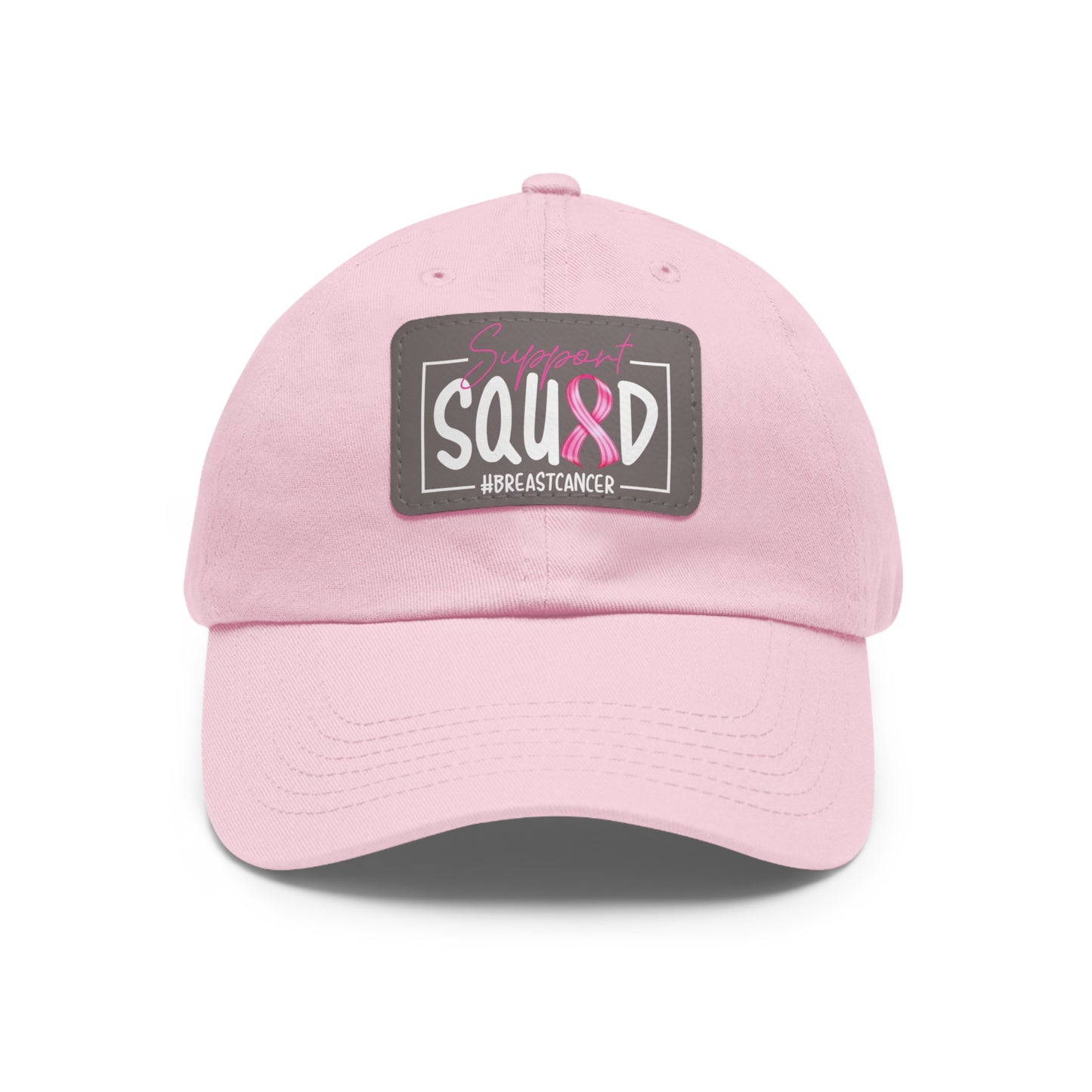 Support Squad Dad Hat with Leather Patch (Rectangle)