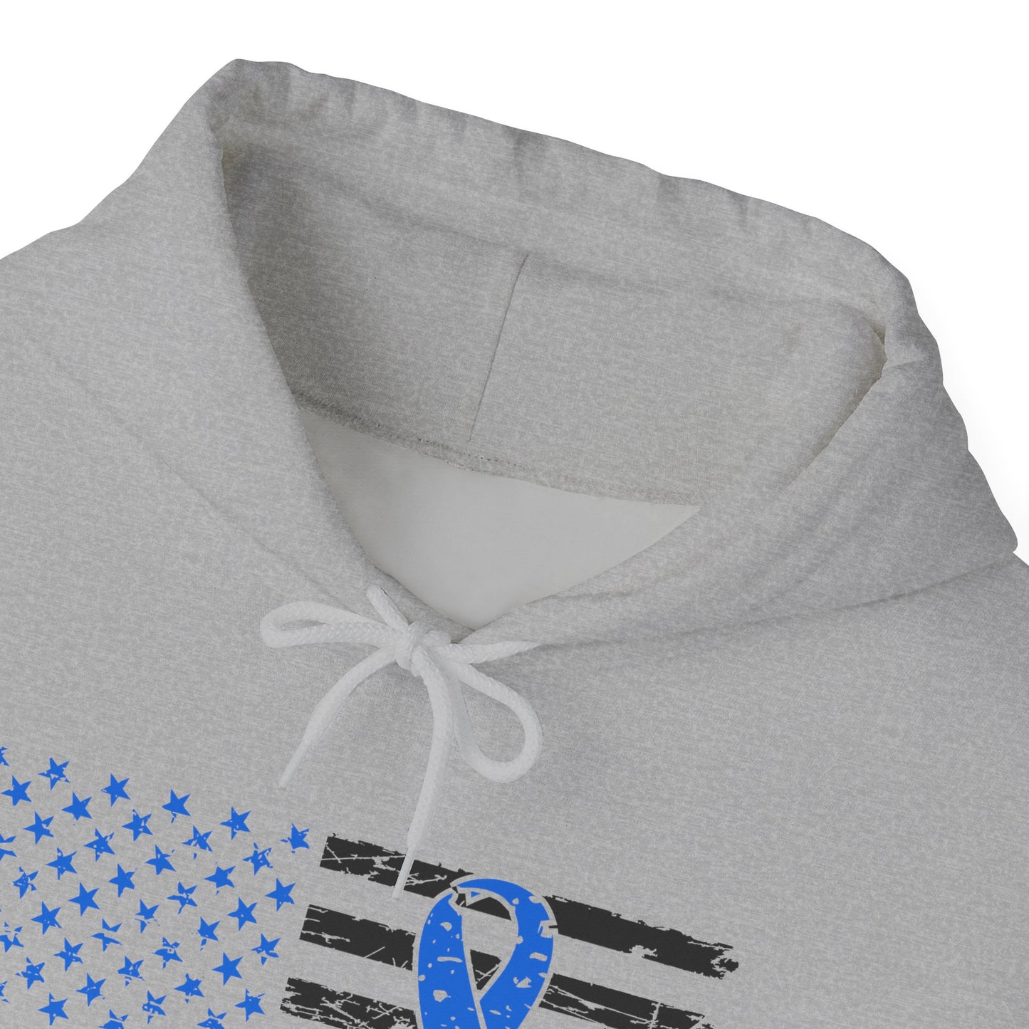 No one fights alone - Colon Cancer Unisex Heavy Blend™ Hooded Sweatshirt