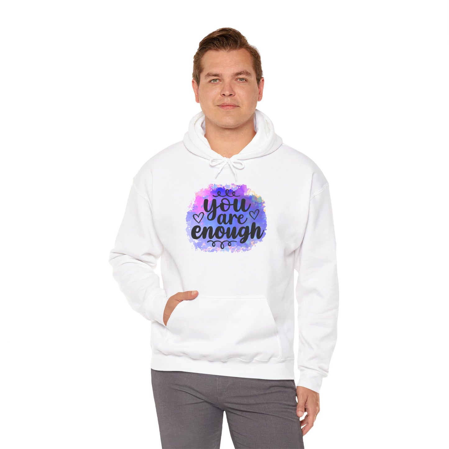 You are enough Unisex Heavy Blend™ Hooded Sweatshirt