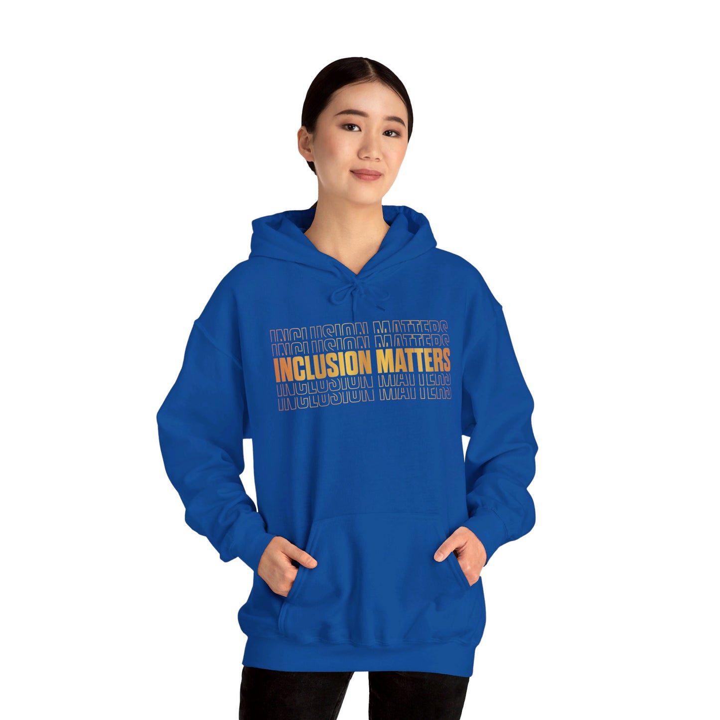 Inclusion Matters Gold Unisex Heavy Blend™ Hooded Sweatshirt