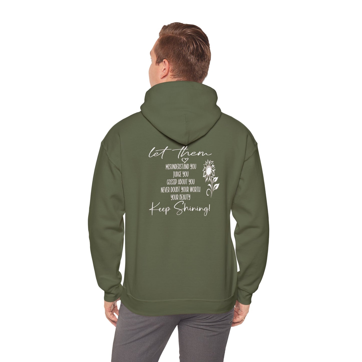 Custom Let Them (with back design) Unisex Heavy Blend™ Hooded Sweatshirt