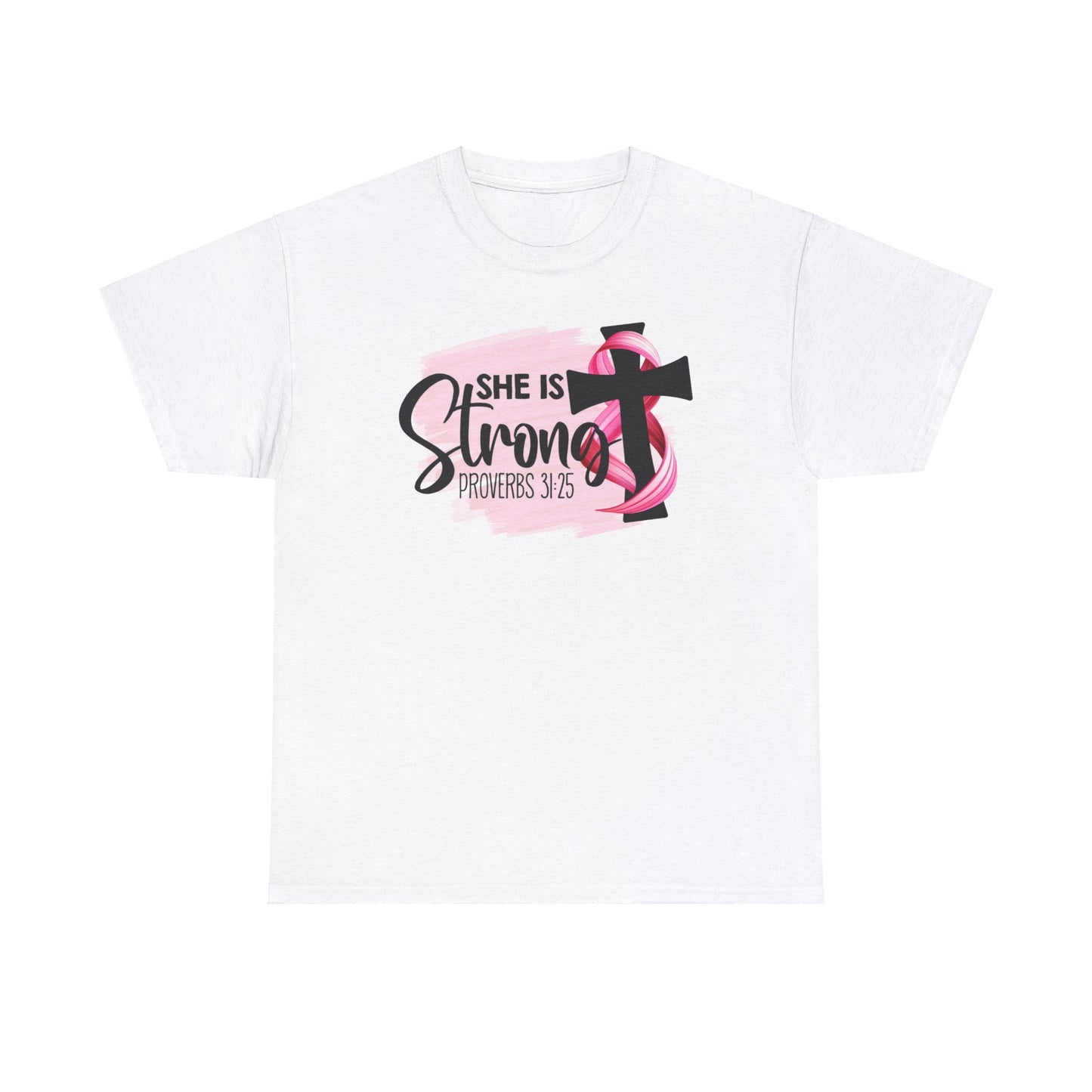 She is strong Survivor Unisex Heavy Cotton Tee