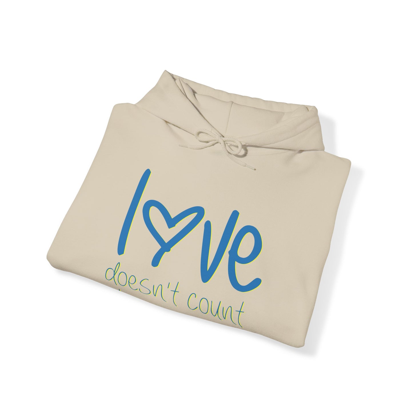 Love doesn't count chromosomes Unisex Heavy Blend™ Hooded Sweatshirt