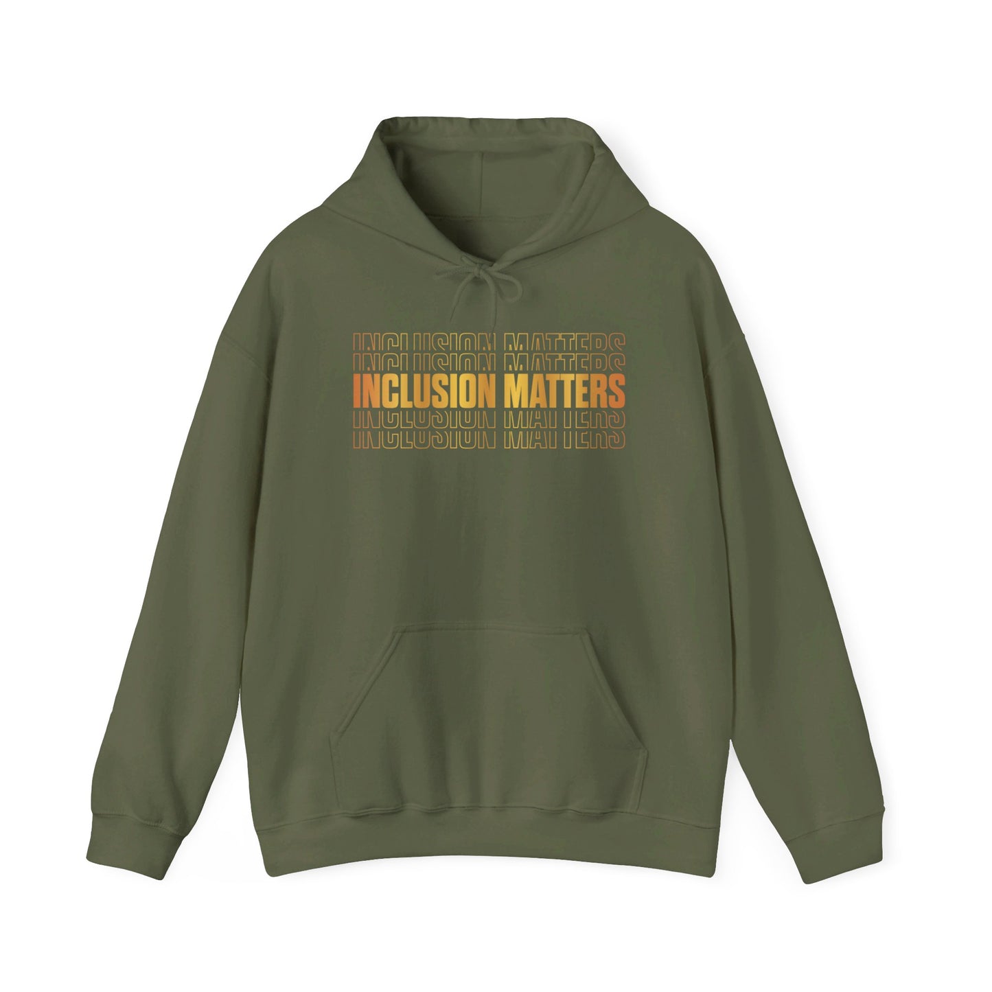 Inclusion Matters Gold Unisex Heavy Blend™ Hooded Sweatshirt