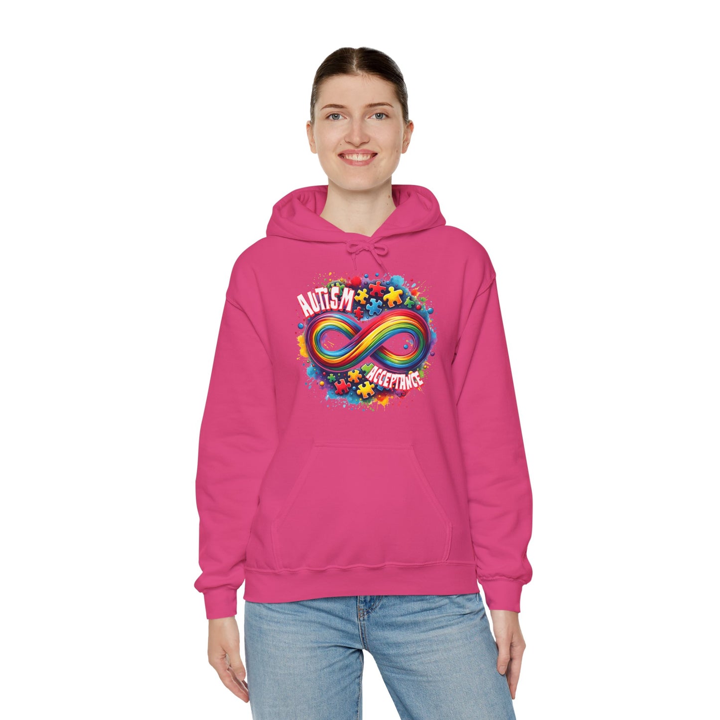 Autism Acceptance Unisex Heavy Blend™ Hooded Sweatshirt