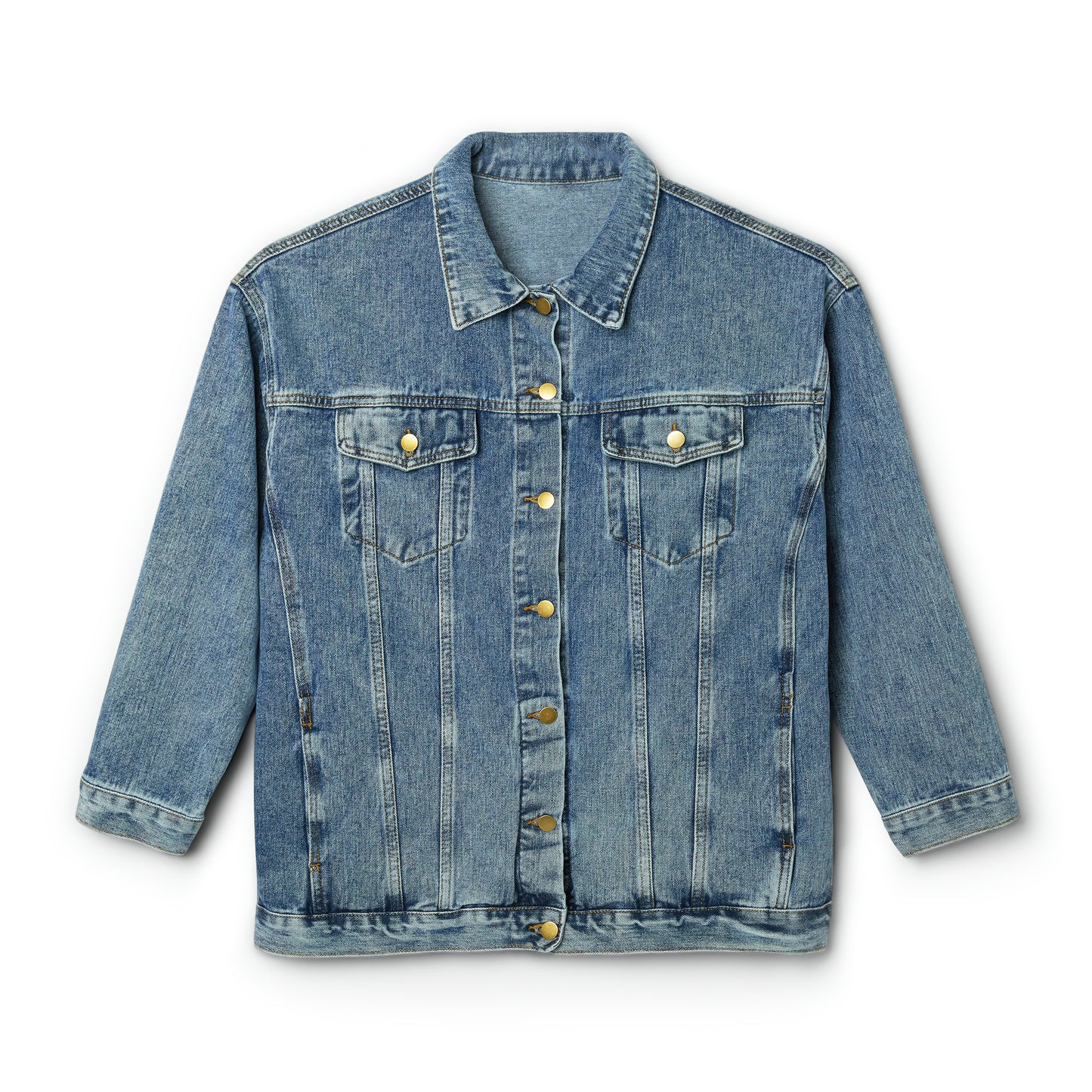 Never Give Up Women's Denim Jacket