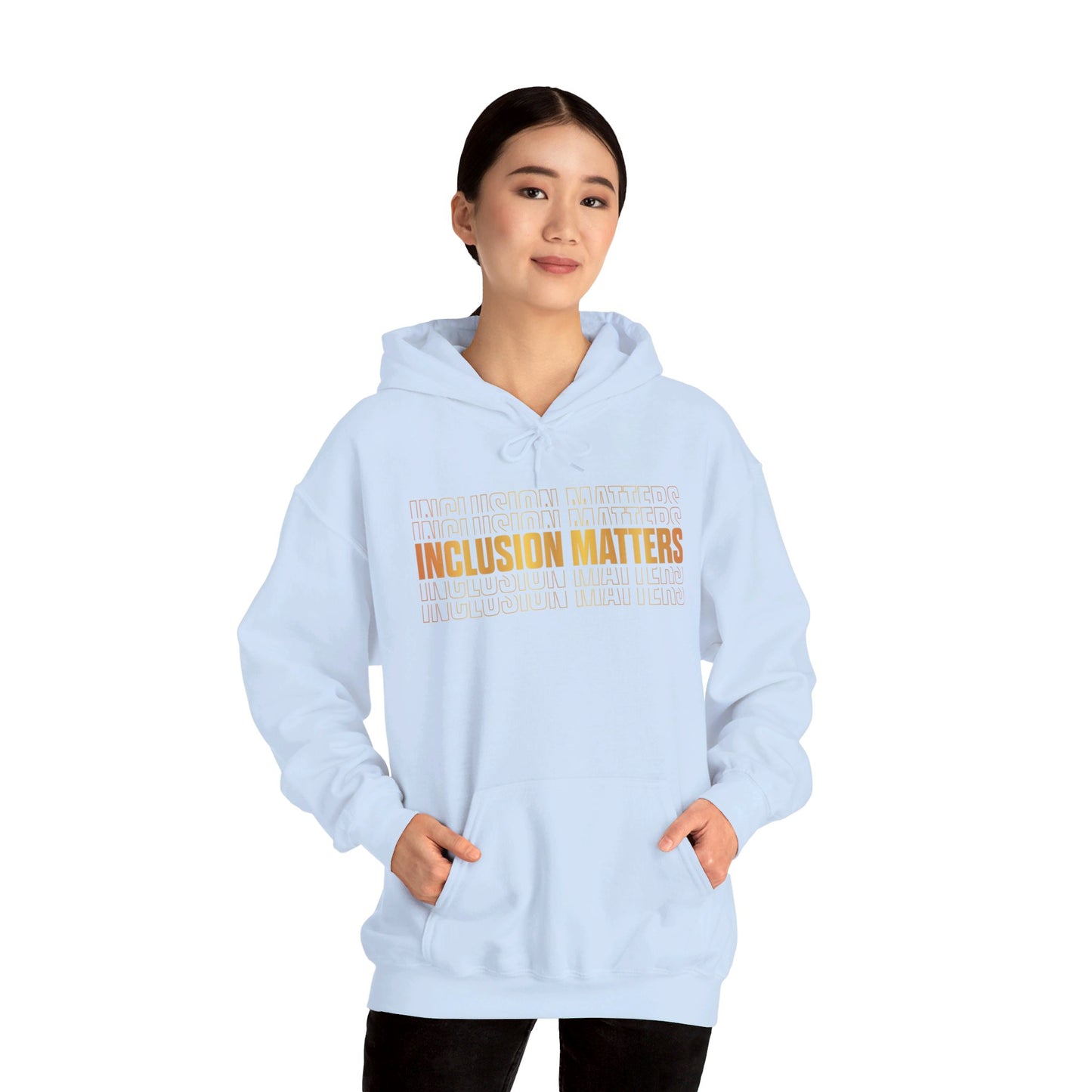 Inclusion Matters Gold Unisex Heavy Blend™ Hooded Sweatshirt