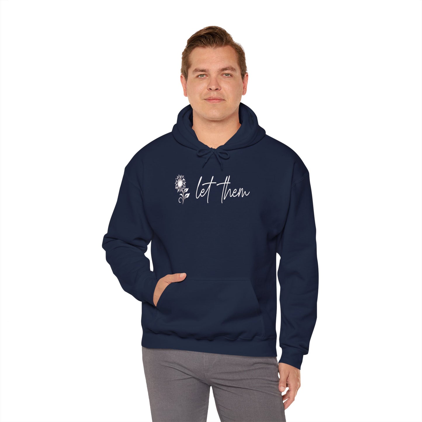 Custom Let Them (with back design) Unisex Heavy Blend™ Hooded Sweatshirt