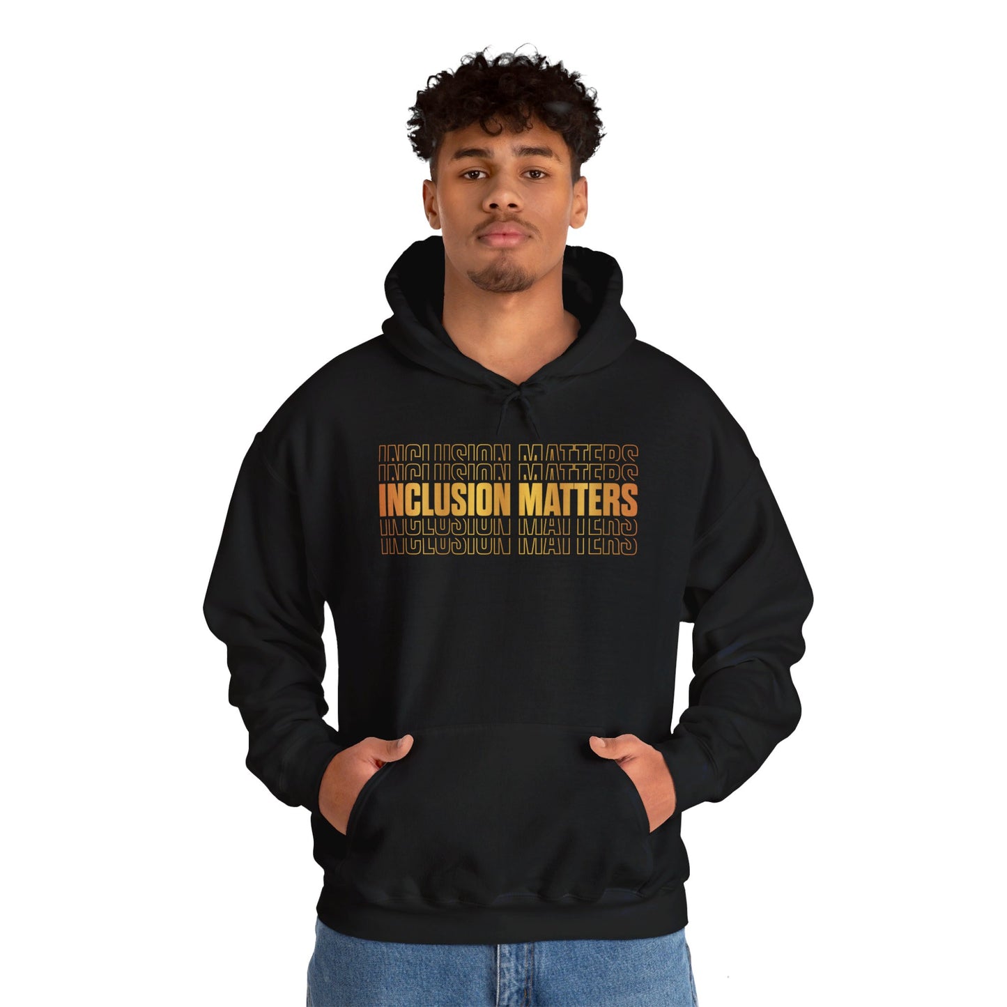 Inclusion Matters Gold Unisex Heavy Blend™ Hooded Sweatshirt