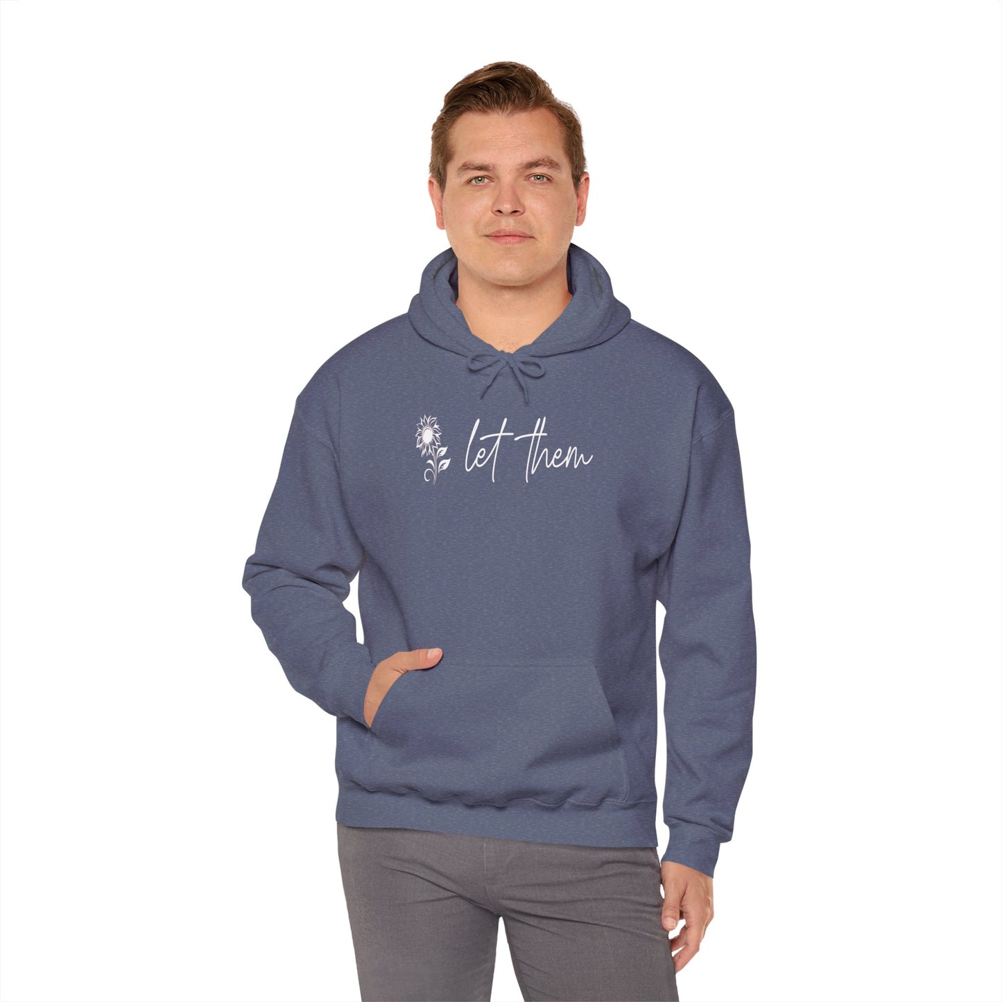 Custom Let Them (with back design) Unisex Heavy Blend™ Hooded Sweatshirt