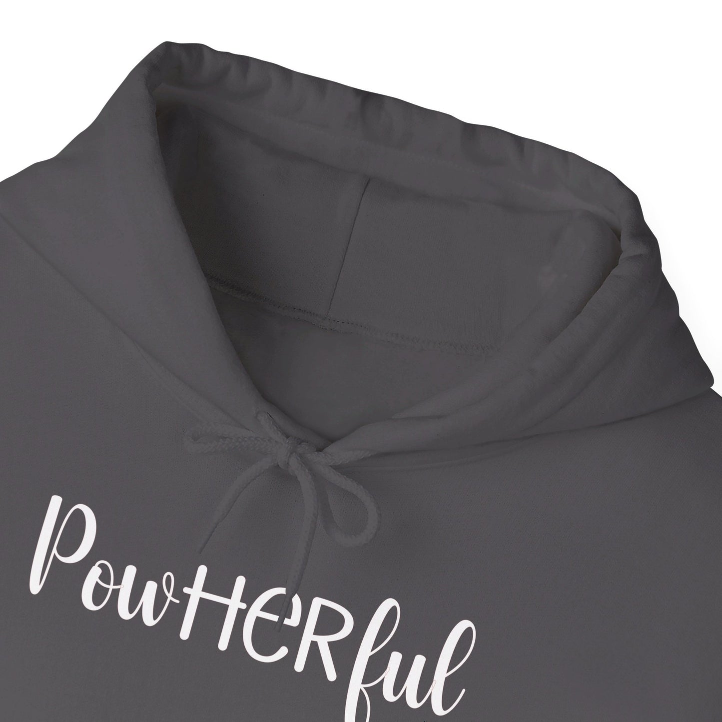 PowHERful double sided Unisex Heavy Blend™ Hooded Sweatshirt