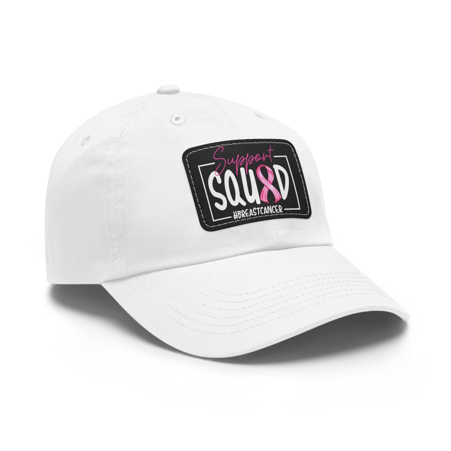 Support Squad Dad Hat with Leather Patch (Rectangle)