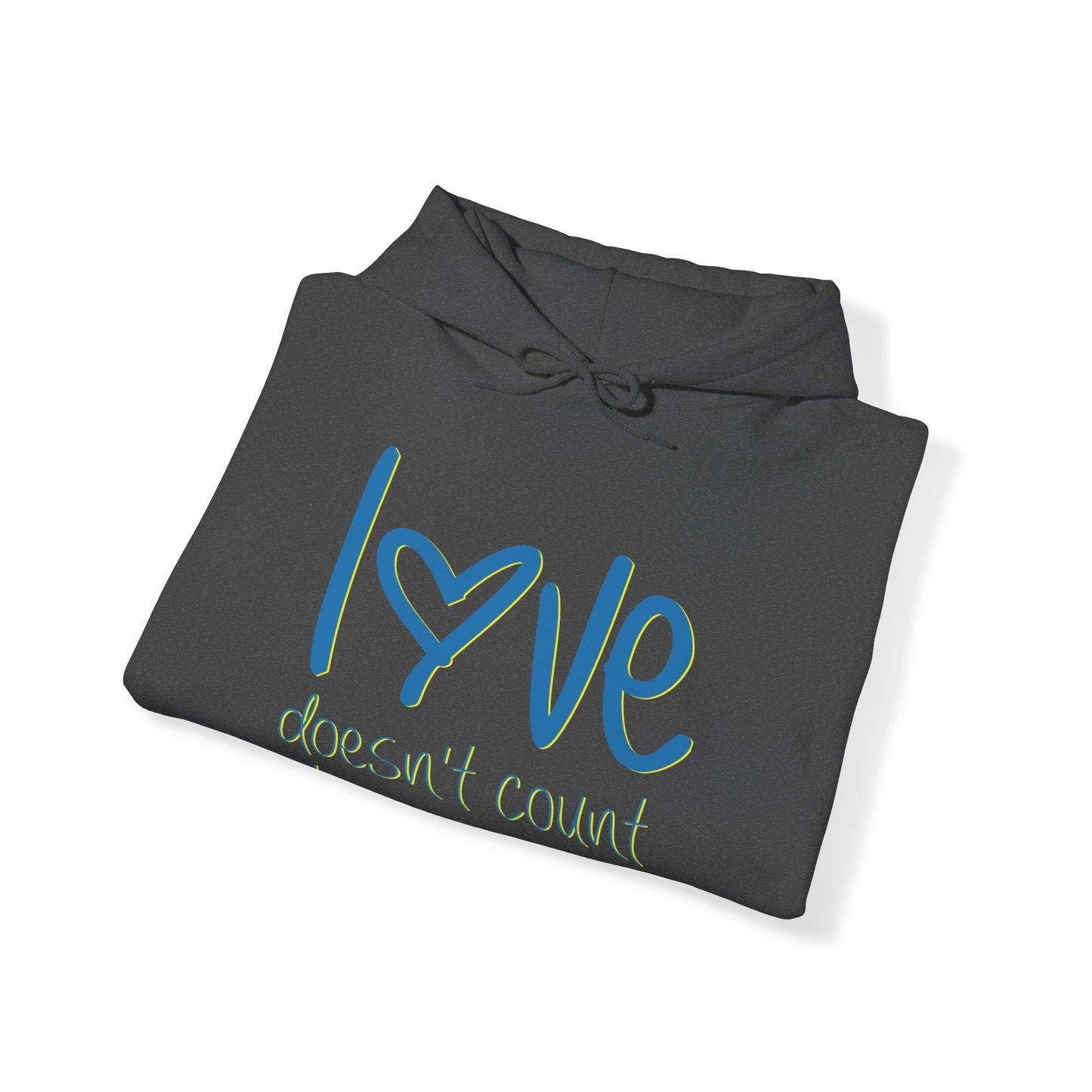 Love doesn't count chromosomes Unisex Heavy Blend™ Hooded Sweatshirt