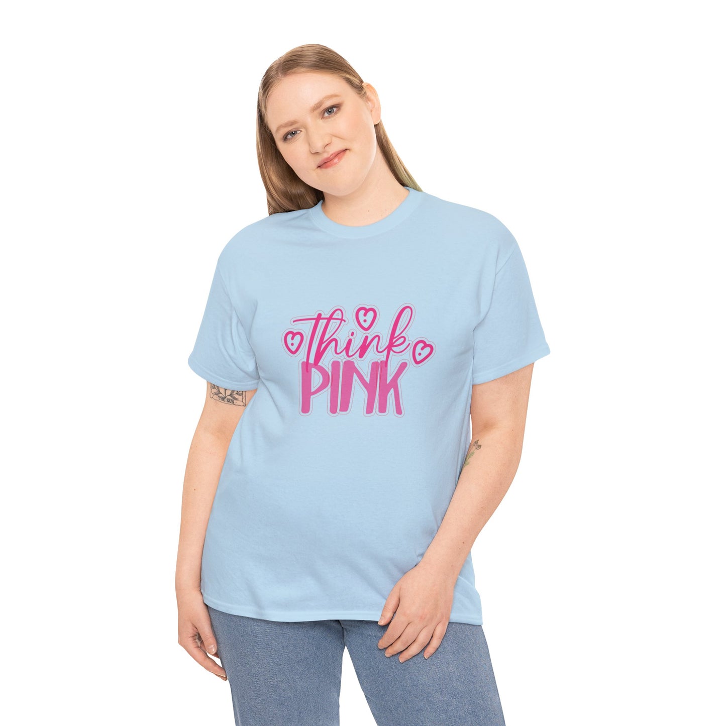 Think Pink Unisex Heavy Cotton Tee