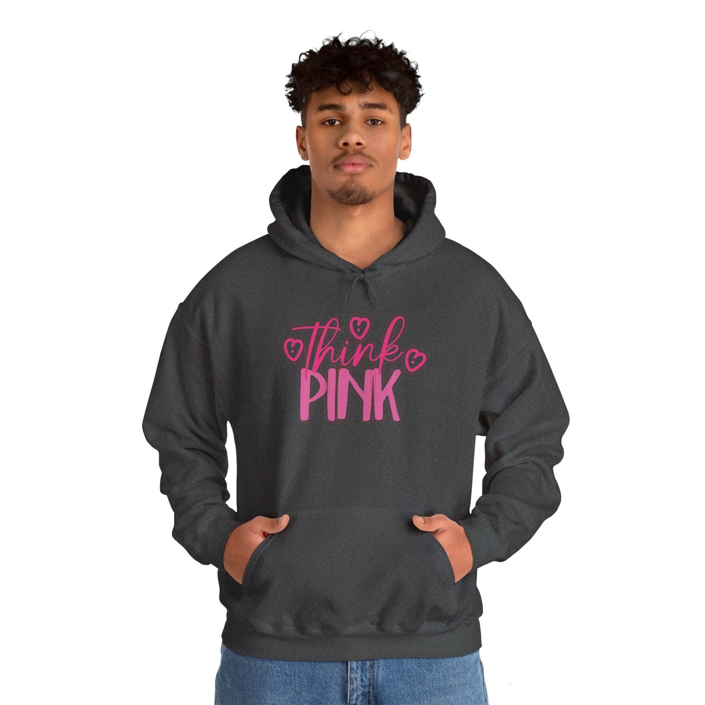 Think Pink Unisex Heavy Blend™ Hooded Sweatshirt