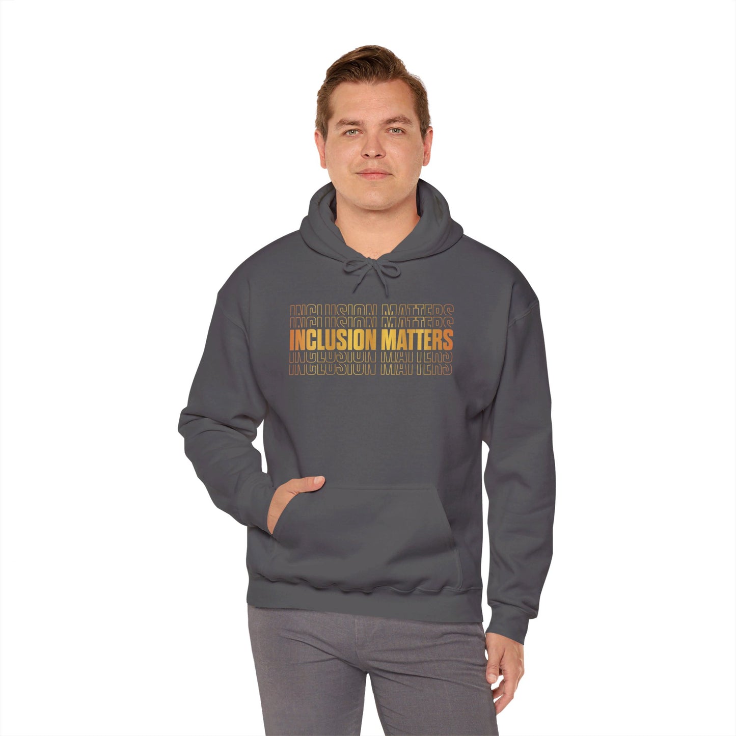 Inclusion Matters Gold Unisex Heavy Blend™ Hooded Sweatshirt