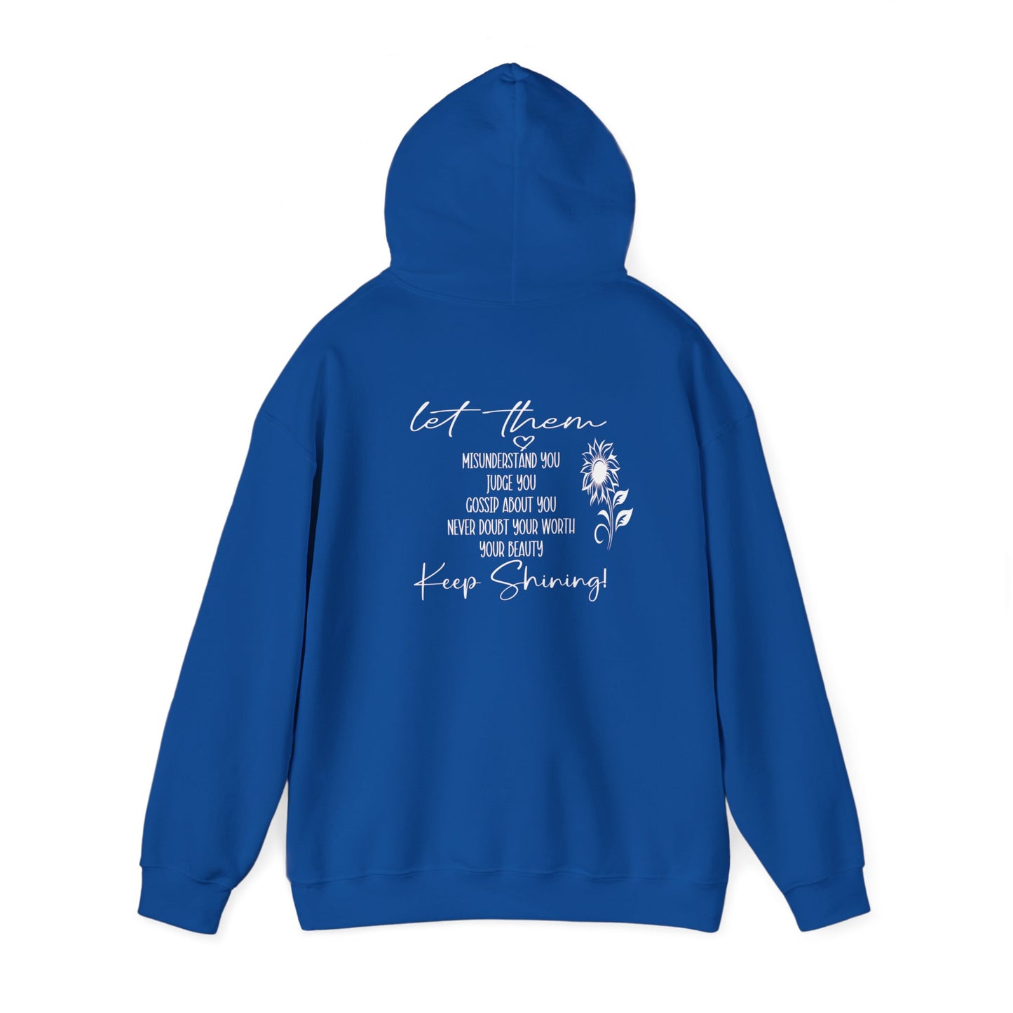 Custom Let Them (with back design) Unisex Heavy Blend™ Hooded Sweatshirt