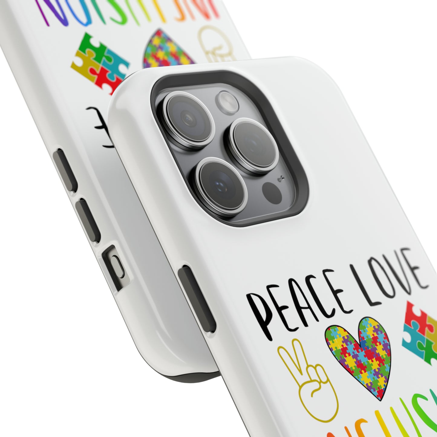 Autism Peace Love Inclusion MagSafe Tough Cases