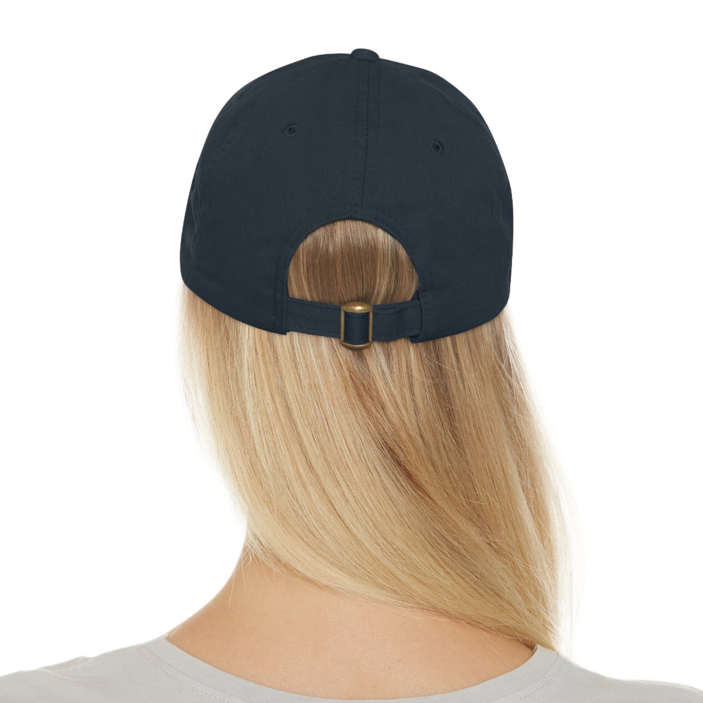 Autism Acceptance Dad Hat with Leather Patch (Rectangle)