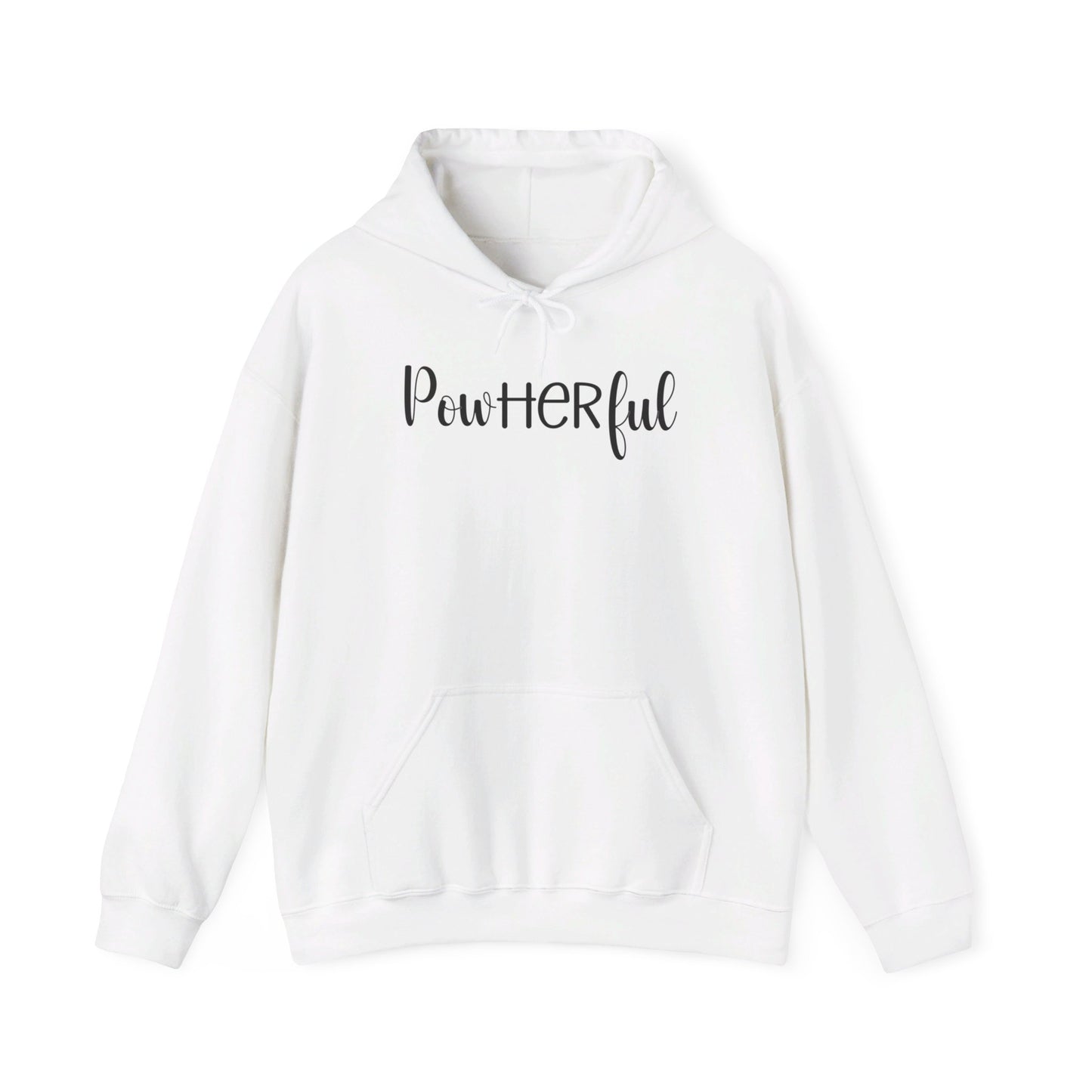 PowHERful double sided Unisex Heavy Blend™ Hooded Sweatshirt