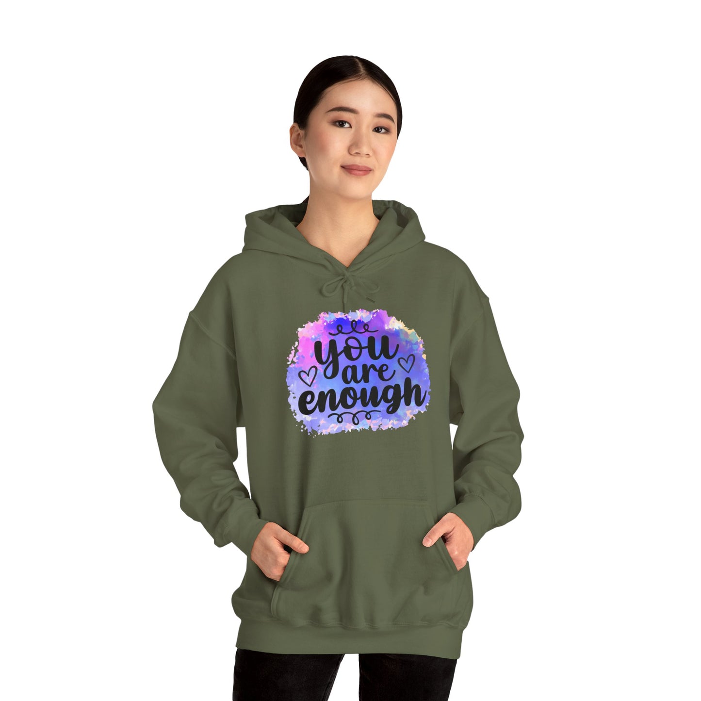 You are enough Unisex Heavy Blend™ Hooded Sweatshirt