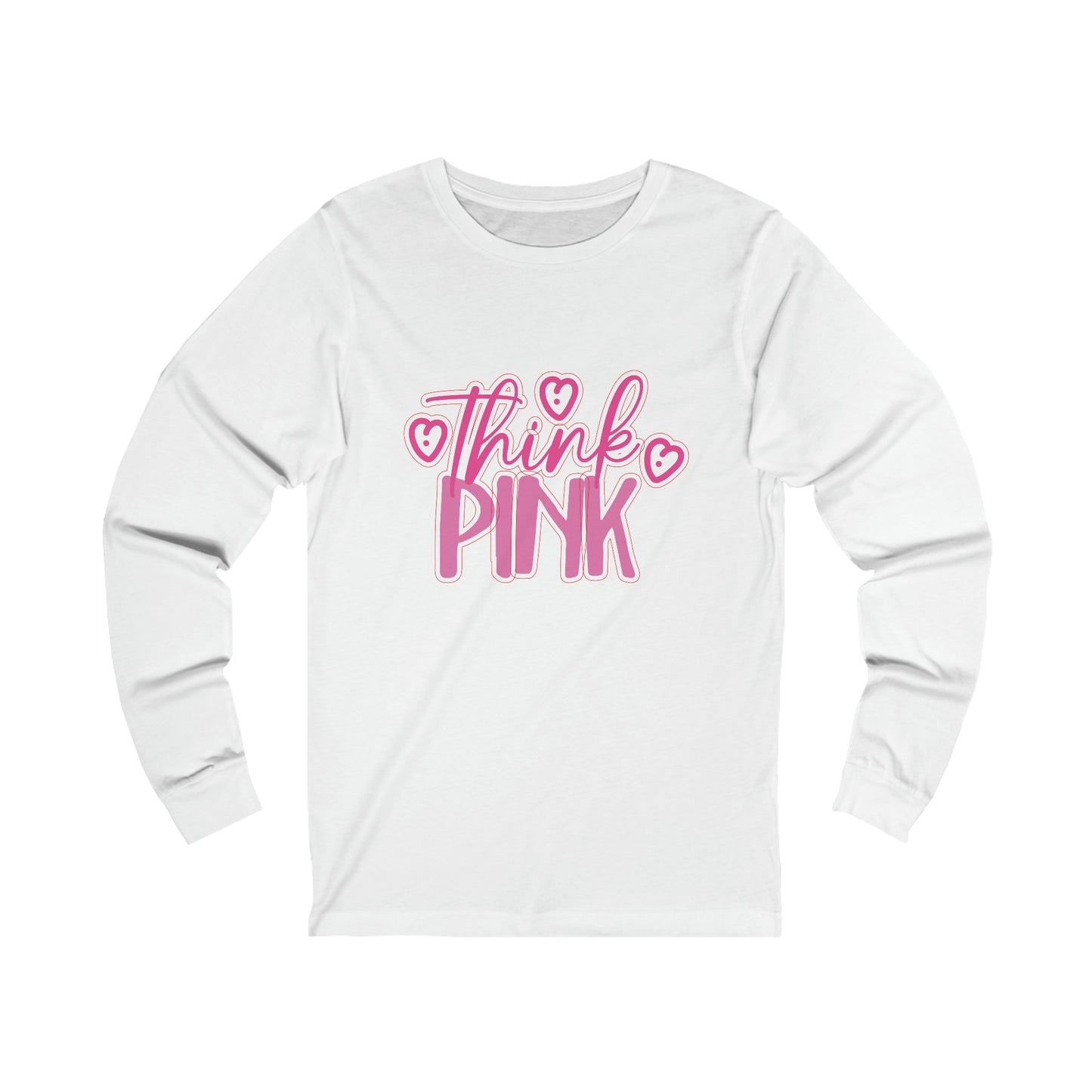 Think Pink Unisex Jersey Long Sleeve Tee