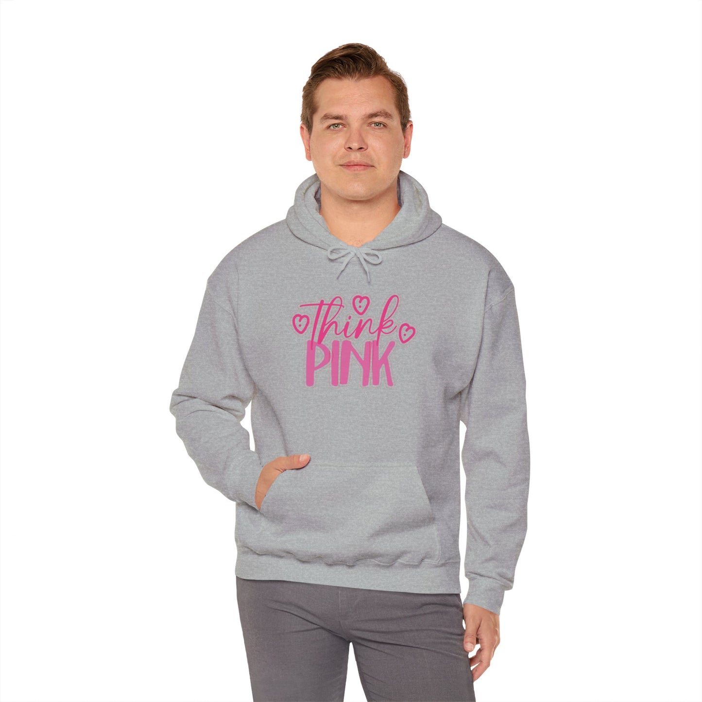 Think Pink Unisex Heavy Blend™ Hooded Sweatshirt