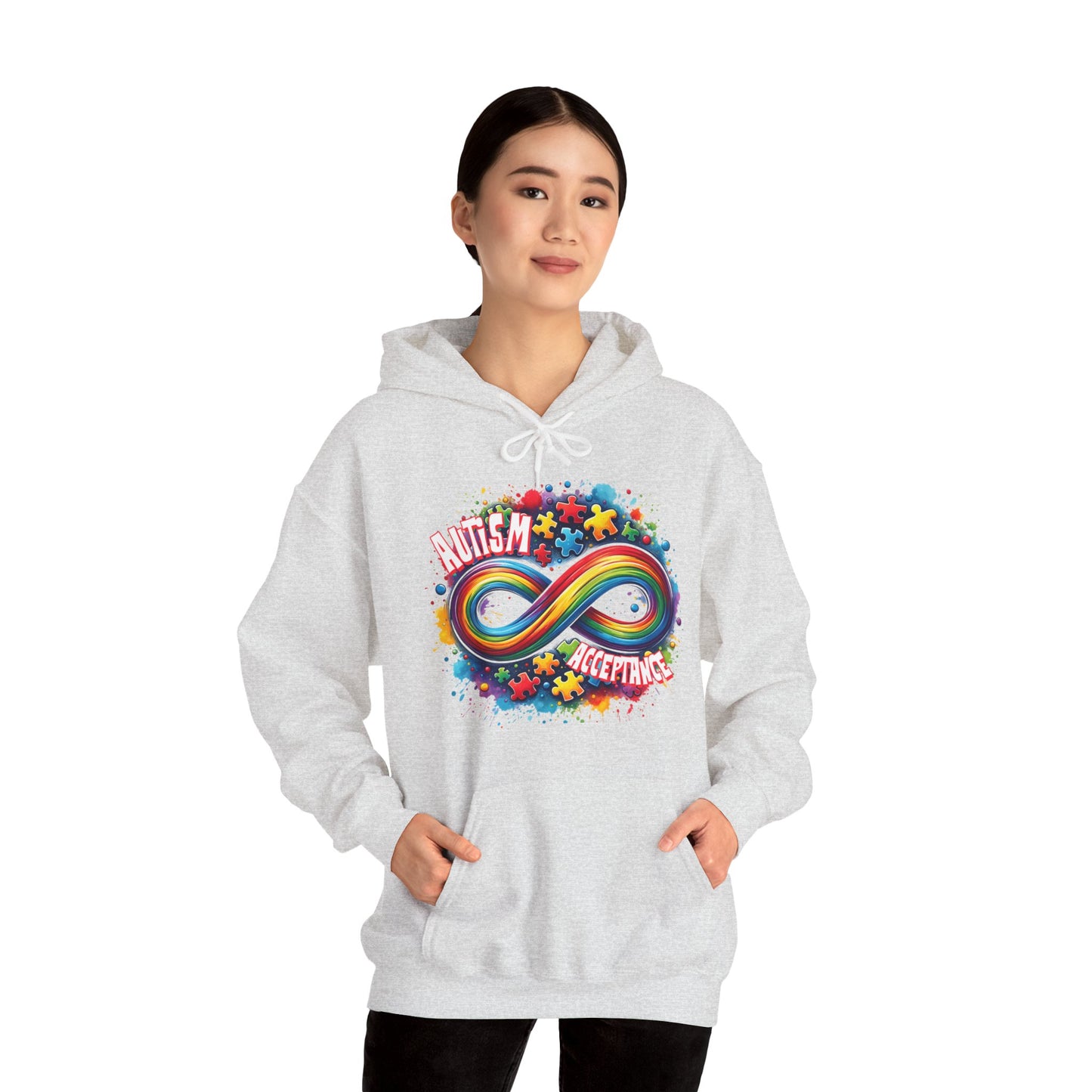 Autism Acceptance Unisex Heavy Blend™ Hooded Sweatshirt