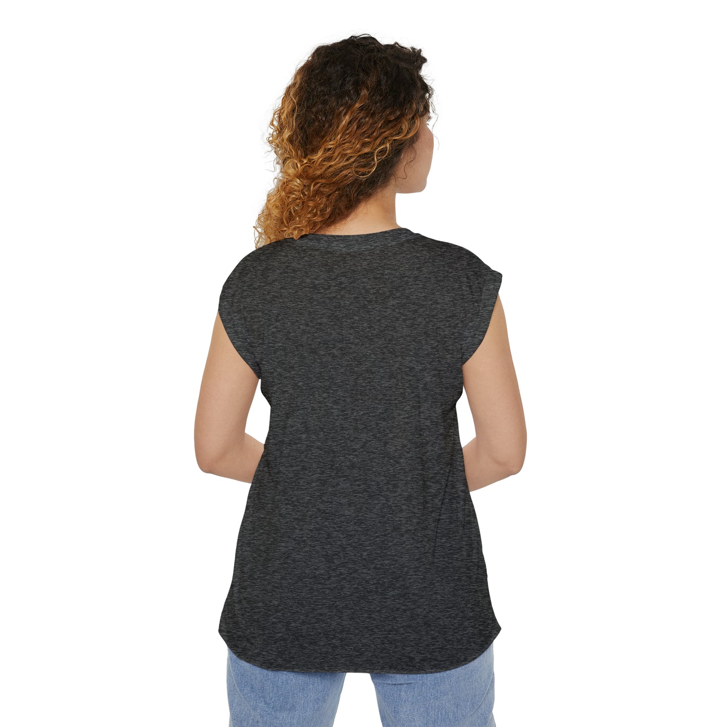 Autistic and Awesome Women’s Flowy Rolled Cuffs Muscle Tee