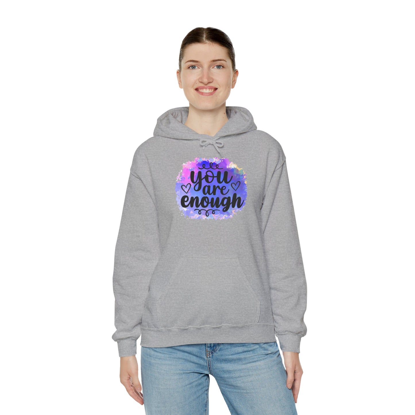 You are enough Unisex Heavy Blend™ Hooded Sweatshirt