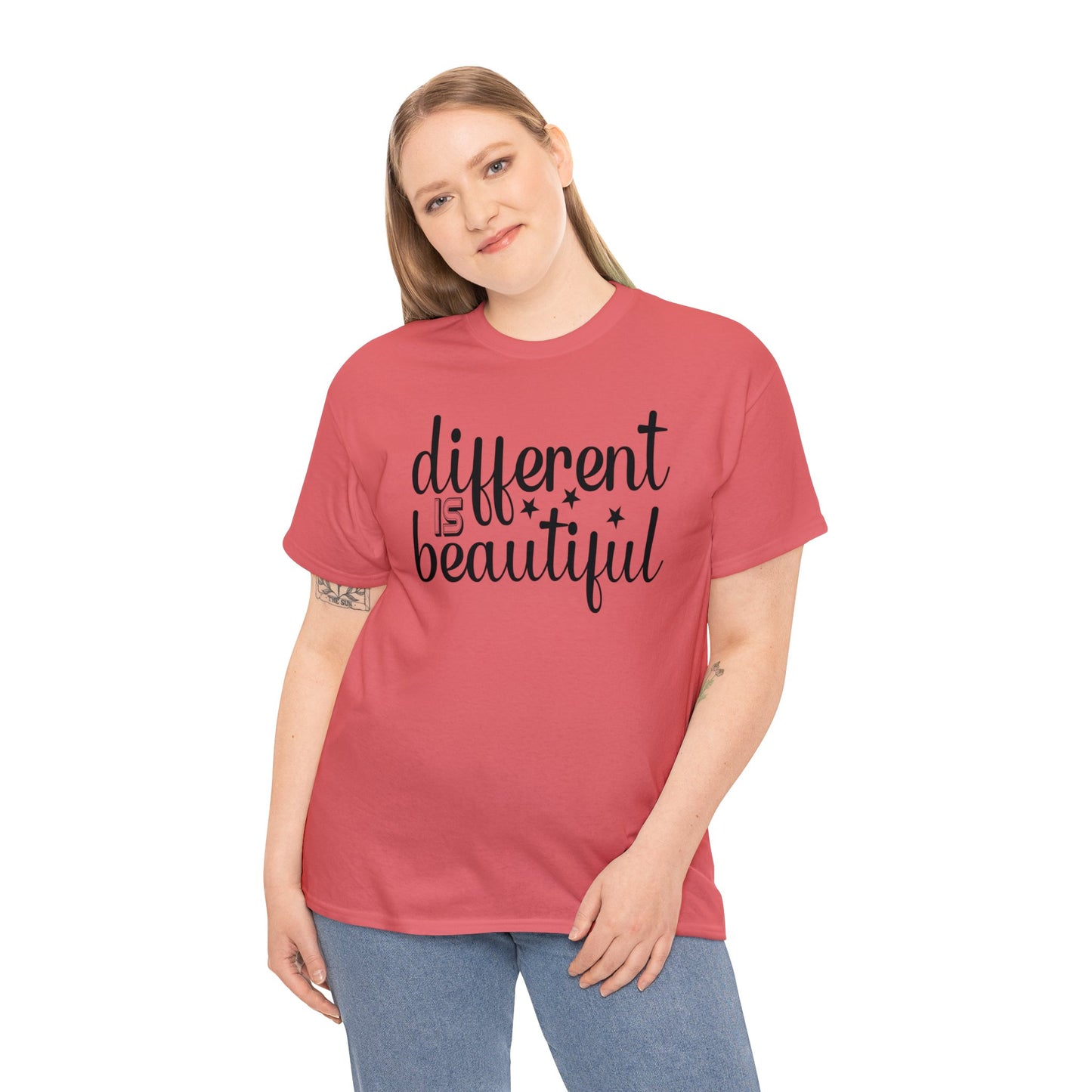 Different is Beautiful Unisex Heavy Cotton Tee