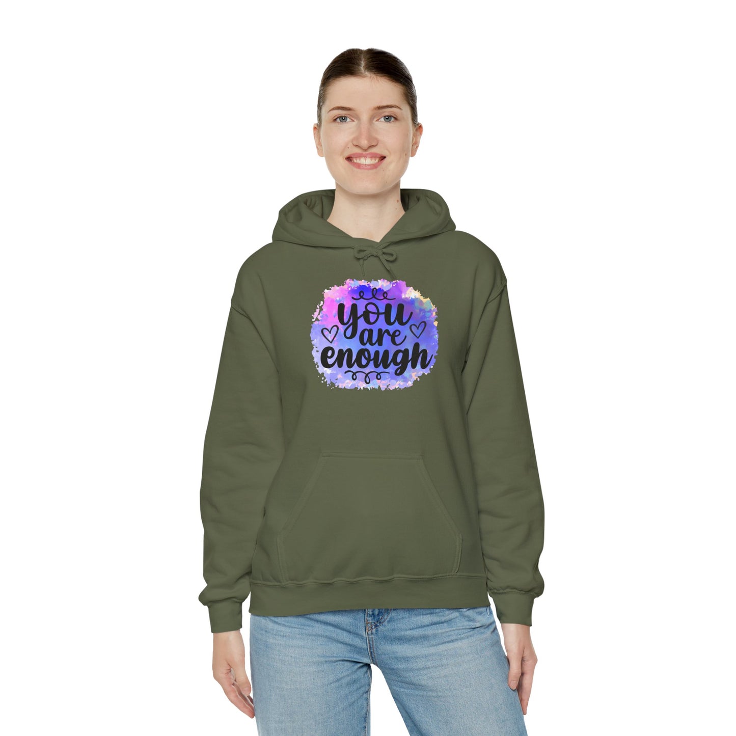 You are enough Unisex Heavy Blend™ Hooded Sweatshirt