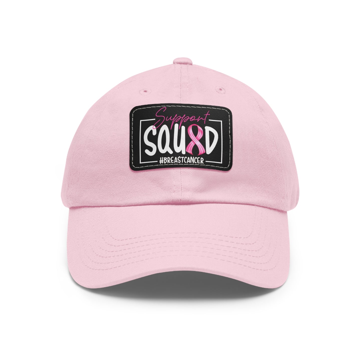 Support Squad Dad Hat with Leather Patch (Rectangle)